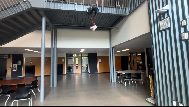 Final drone assembly top down view