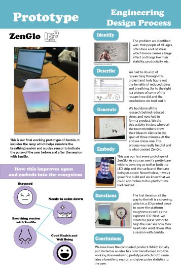 Lamp glowing on desk