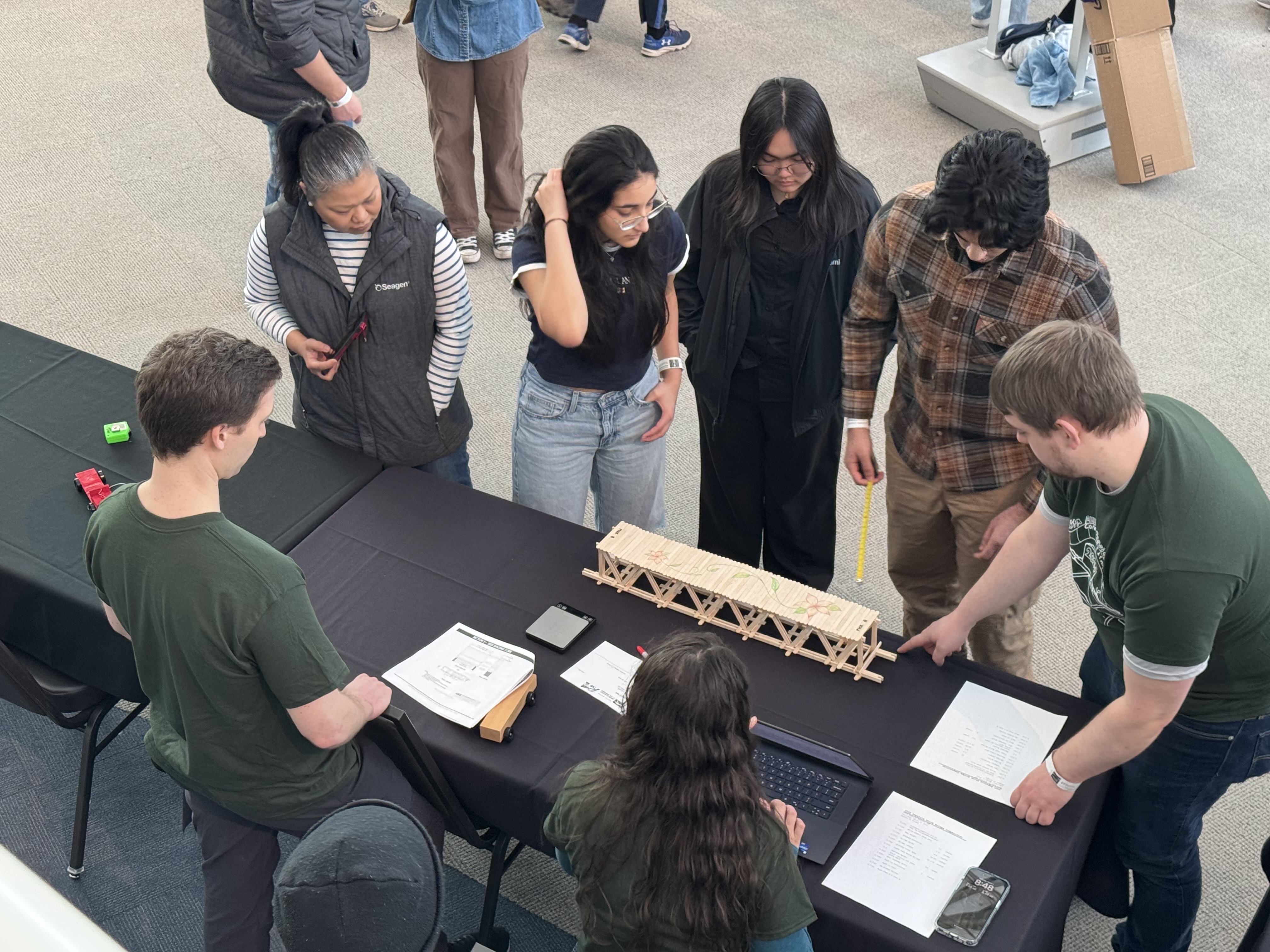 Measuring deflection during testing